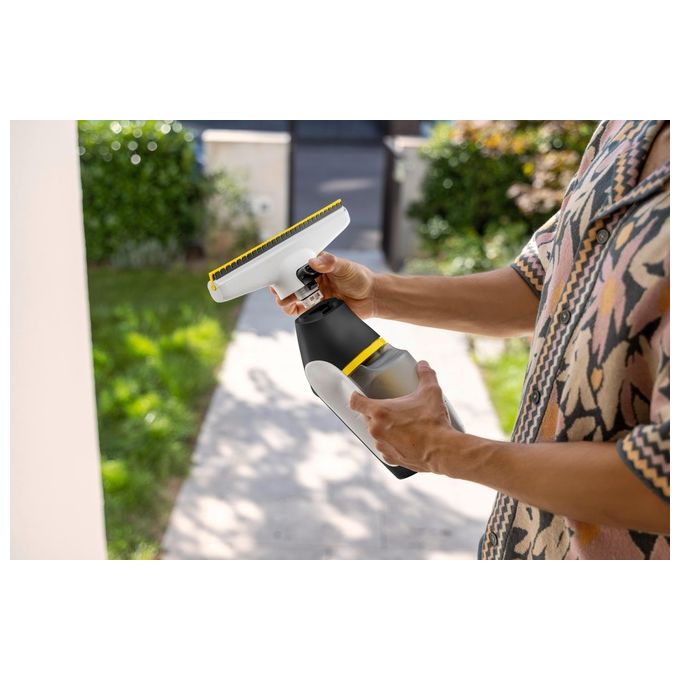 Kärcher 1.633-691.0 WV 3 Comfort Precision Pulitore di Finestre Elettrico Senza Fili Capacita' 0.2 L Autonomia 35 min Rumorosita' 49 dB Superficie Pulita 105 m² colore Bianco Nero