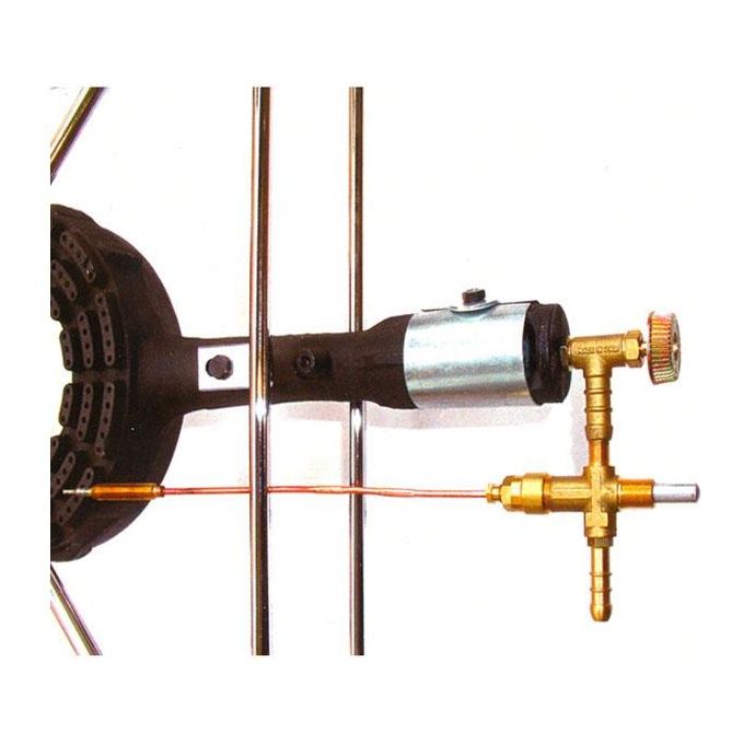 MACHIERALDO 8012947536728 Termocoppia + Rubinetto per Fornelli a Gas Compatibile con Tutti i Tipi di Fornello colore Nero