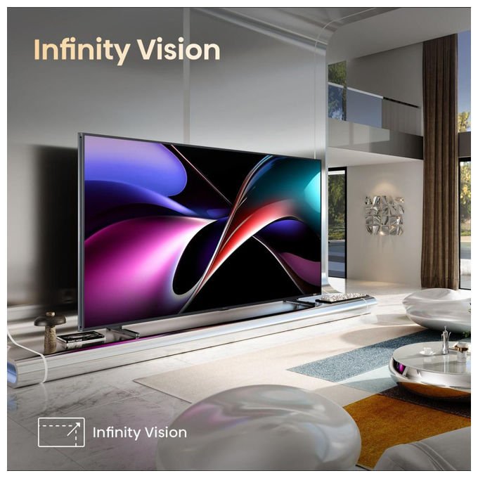 Hisense 116UXQ Smart TV Mini LED ULED 116'' 4K UHD 165 Hz 8000 nit Dolby Atmos Wi-Fi 6 colore Nero