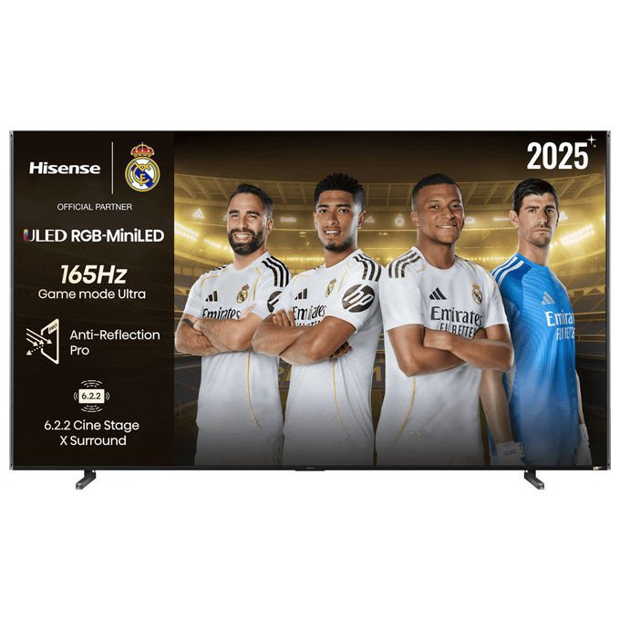 Hisense 116UXQ Smart TV Mini LED ULED 116'' 4K UHD 165 Hz 8000 nit Dolby Atmos Wi-Fi 6 colore Nero
