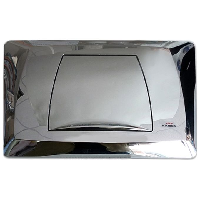 Kariba Placca Mono Classic 1 Tasto Cromo-Lucido