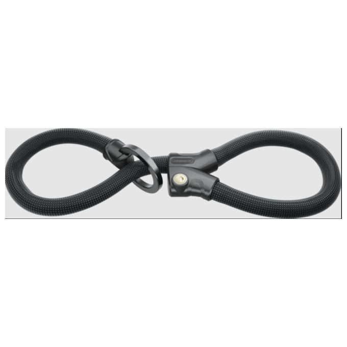 Abus 1806 Infinity Loop Lucchetto a catena Doppio anello Chiave 110 cm spessore 6 mm colore Nero