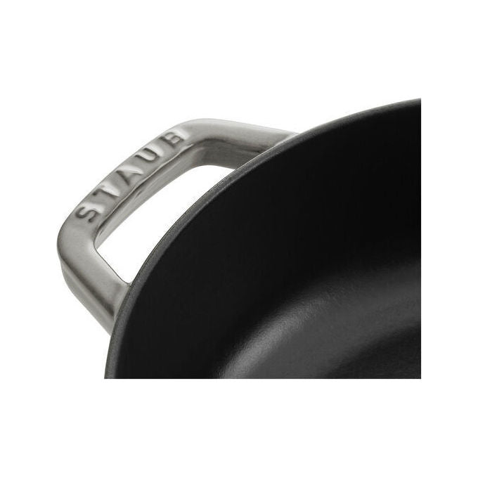STAUB 1004752 Chistera Casseruola in ghisa 28 cm 3,7 L adatta a tutti i piani cottura inclusa induzione colore Grigio grafite