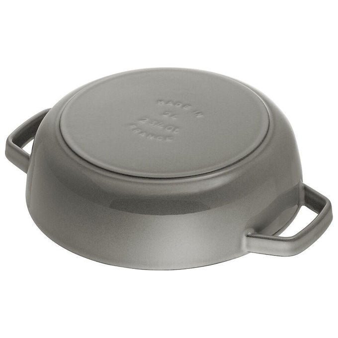 STAUB 1004752 Chistera Casseruola in ghisa 28 cm 3,7 L adatta a tutti i piani cottura inclusa induzione colore Grigio grafite