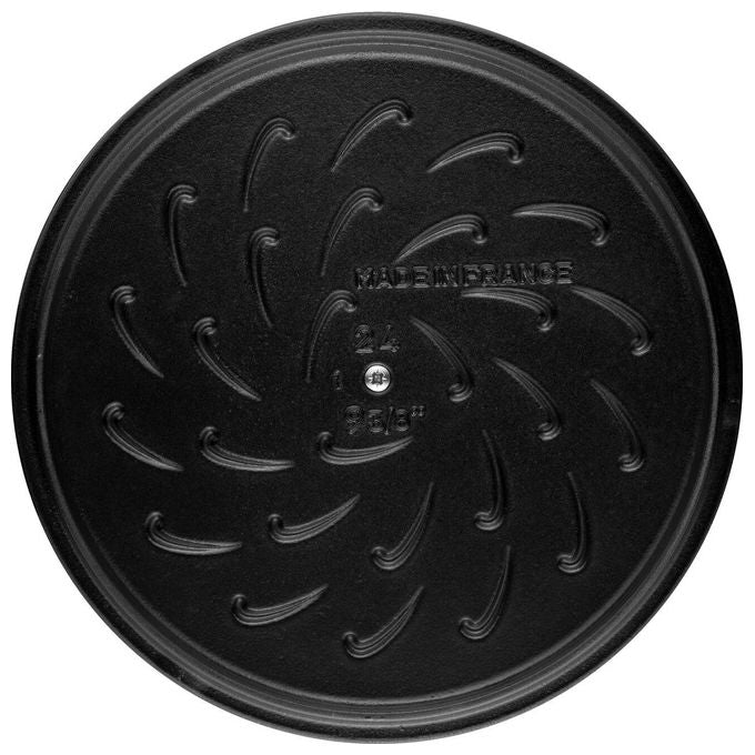STAUB 1004752 Chistera Casseruola in ghisa 28 cm 3,7 L adatta a tutti i piani cottura inclusa induzione colore Grigio grafite