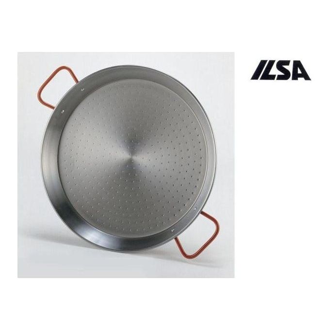 ILSA Paellera 50cm per Cucina Ideale per Preparare Autentiche Paelle in Acciaio di Alta Qualita'