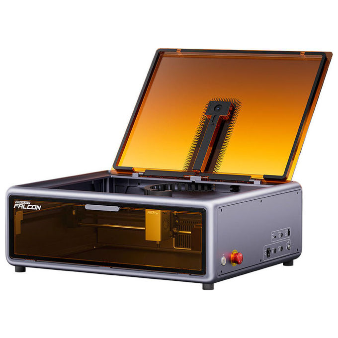 Creality 1005010223 Falcon A1 10W Incisore e Taglio Laser Potenza 10W Sistema CoreXY Fotocamera Intelligente Materiali Multipli Velocita' 600 mm-s colore Grigio