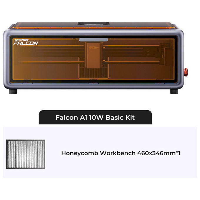 Creality 1005010223 Falcon A1 10W Incisore e Taglio Laser Potenza 10W Sistema CoreXY Fotocamera Intelligente Materiali Multipli Velocita' 600 mm-s colore Grigio