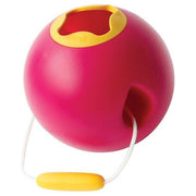 Quut Ballo – Secchiello da Spiaggia Rosa acceso, Design Antiribaltamento, Plastica Resistente e Sicura, Gioco da Mare per Bambini 1+ Anni