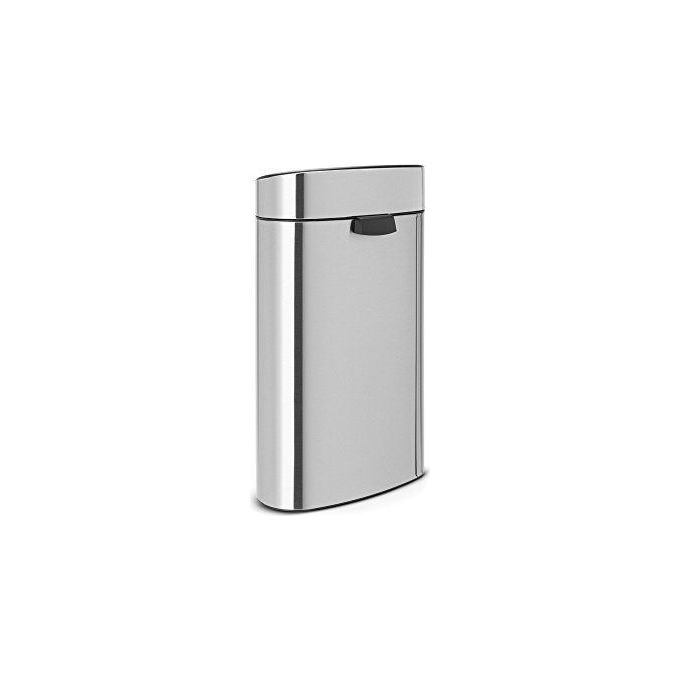 Brabantia Waste Bin Touch Bin New Recycle Pattumiera 23+10 Litri Steel Matt