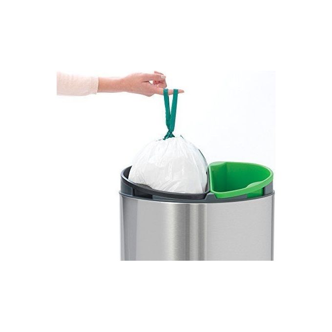 Brabantia Waste Bin Touch Bin New Recycle Pattumiera 23+10 Litri Steel Matt
