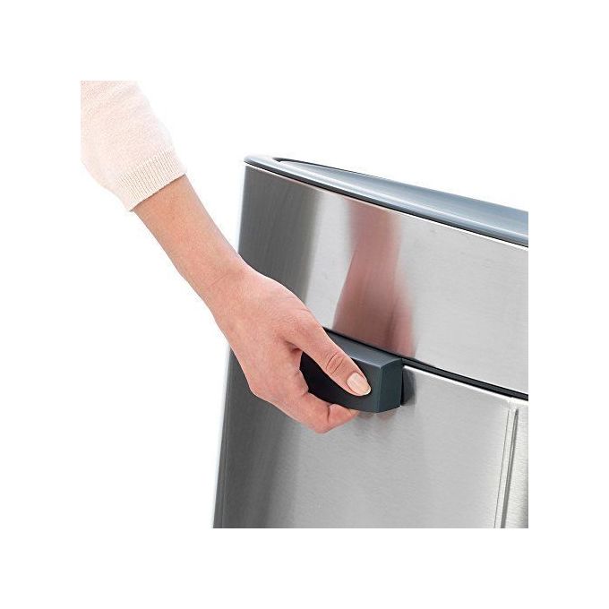 Brabantia Waste Bin Touch Bin New Recycle Pattumiera 23+10 Litri Steel Matt