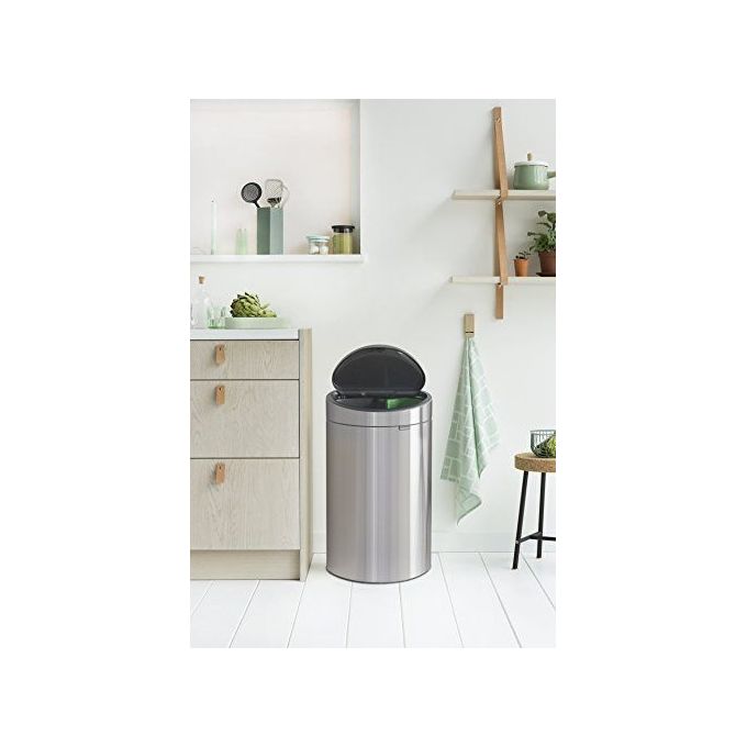 Brabantia Waste Bin Touch Bin New Recycle Pattumiera 23+10 Litri Steel Matt