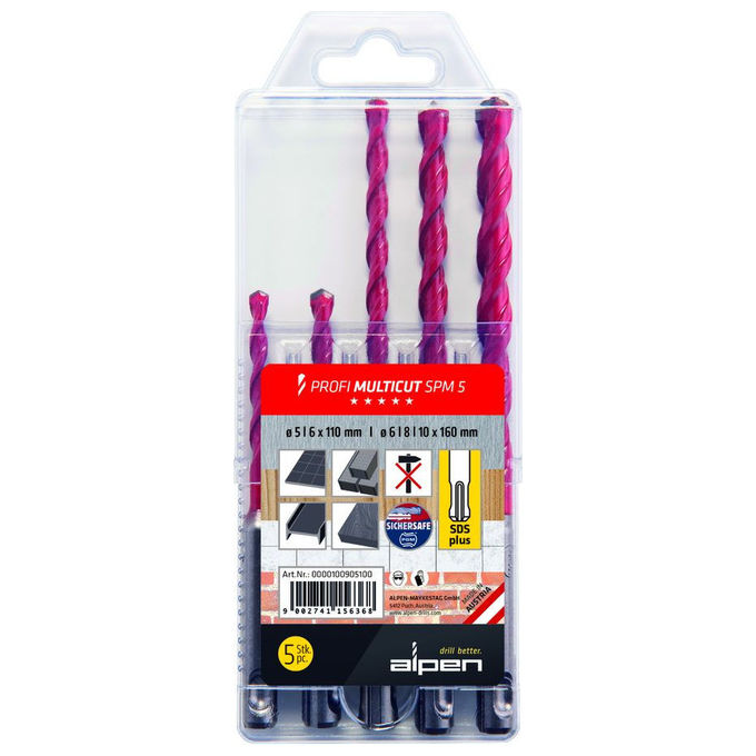 Alpen Punte per Trapano SPM 5 MULTICUT SDS-PLUS