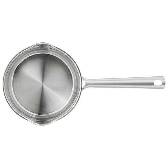 Zwilling 66920-005-0 TrueFlow Set di pentole 5 pezzi Acciaio inossidabile 18-10 con fondo SIGMA Classic+ e coperchi in vetro colore Argento