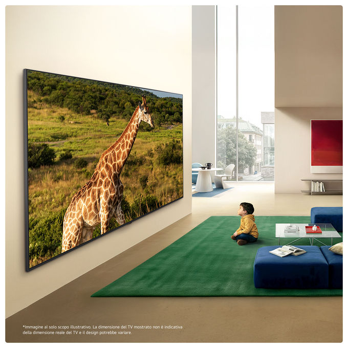 LG 100QNED87B6.API QNED87B TV 4K QNED MiniLED Dolby Vision HDR10 Pro VRR 144Hz colore Nero