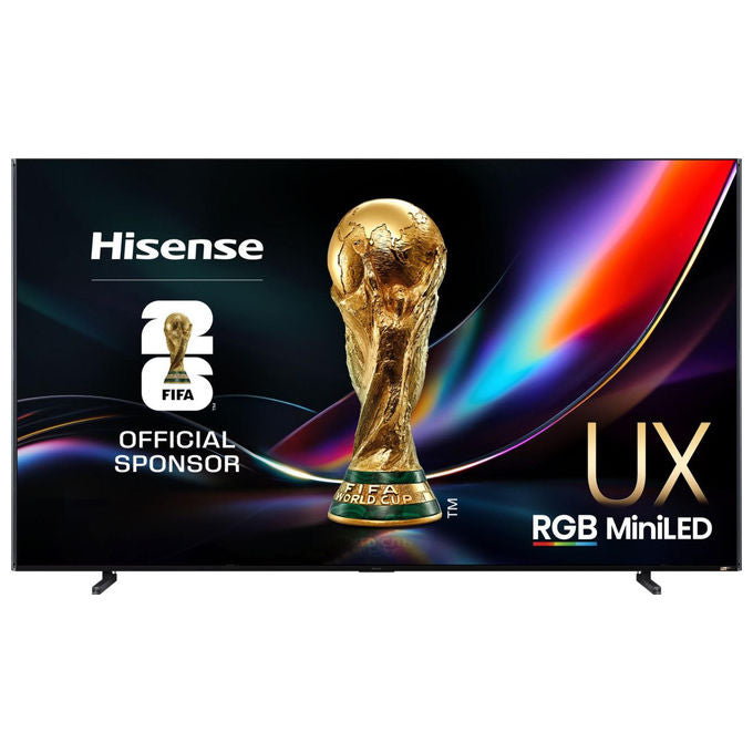 Hisense 100UXQ Smart TV Mini LED ULED 100'' 4K UHD 165 Hz Dolby Vision FreeSync Premium Pro VIDAA colore Nero