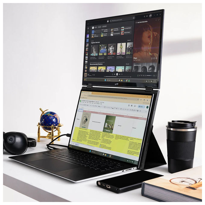 Mobile Pixels 101-1011P03 Duex Float 2 Pro Monitor Portatile 16'' 2560 x 1600 120 Hz Nero