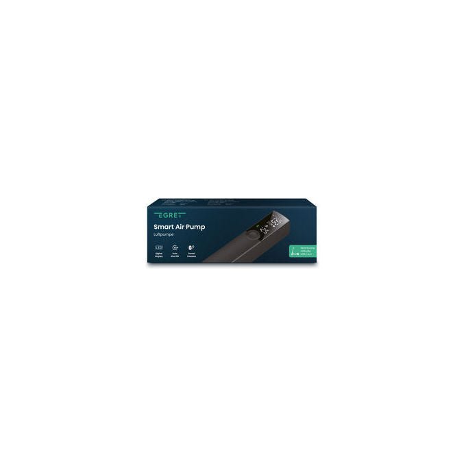 Egret 10100450 Pompa ad Aria Elettrica 8 bar per Bicicletta e Scooter USB-C 1200 mAh colore Nero