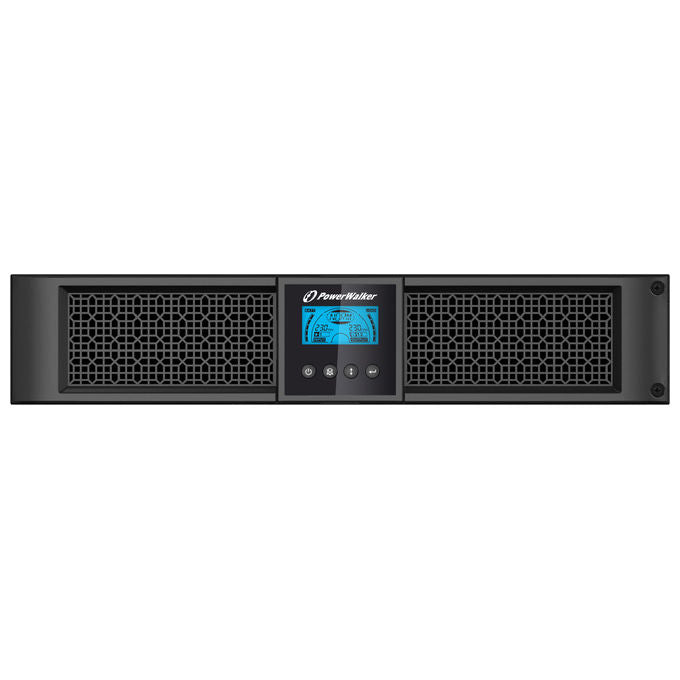 PowerWalker 10120040 VI 1500 RT HID Gruppo di Continuita' UPS 1500 VA 1350 W 8 Prese IEC 2U Rack Tower Onda Sinusoidale colore Nero