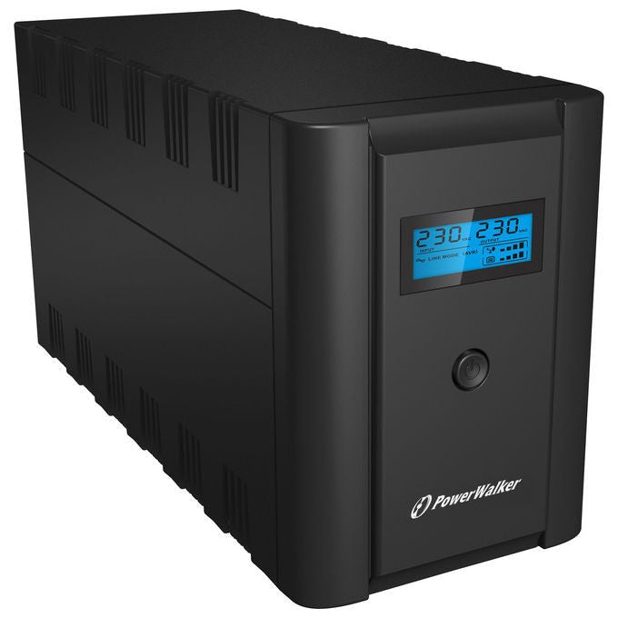 PowerWalker 10120098 VI 2200 SHL Gruppo di continuita' Line-Interactive 2200VA 1200W AVR 4 uscite Schuko IEC colore Nero