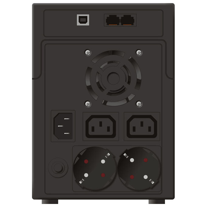PowerWalker 10120098 VI 2200 SHL Gruppo di continuita' Line-Interactive 2200VA 1200W AVR 4 uscite Schuko IEC colore Nero