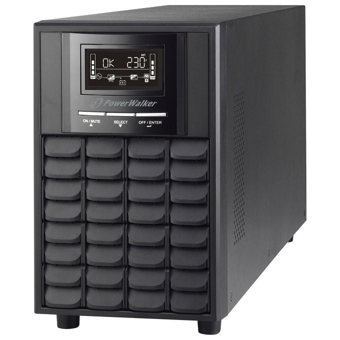 PowerWalker 10121104 VI2000CW Gruppo di continuita' Line-Interactive 2000VA 1400W Onda Sinusoidale Pura 8 prese IEC colore Nero