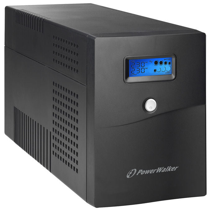 PowerWalker 10121144 VI 3000 SCL gruppo di continuita' a linea interattiva 3 kVA 1800 W forma d'onda sinusoidale LCD USB RJ45 RJ11 colore Nero