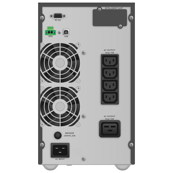 PowerWalker 10122043 VFI 3000 TG Gruppo di Continuita' On-Line 3 kVA 2700 W 5 prese AC tipo C13 C19 C20 colore Nero