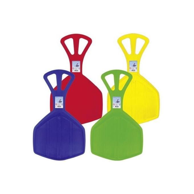 Prosperplast Kid ISG-3005U – Piattello-Slitta Snow Slider Flash in Plastica, Blu, 52×33,5 cm, Con Maniglia, Per Bambini da 3 anni