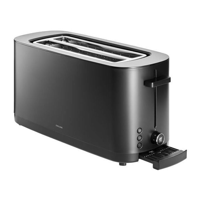 Zwilling 1026860 Tostapane 4 Fette 1800 W con Funzione Scongelamento e Riscaldamento colore Nero