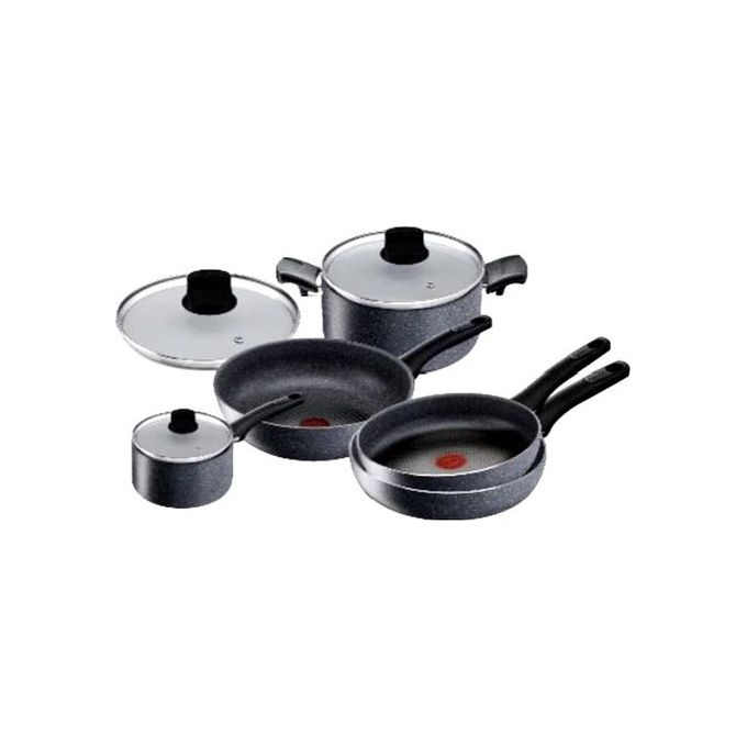 Lagostina Batteria di Pentole Green Grigio Scuro 8 Pezzi