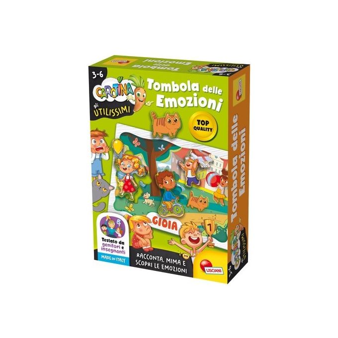 Lisciani Gioco Educativo Carotina Utilissimi Tombola delle Emozioni