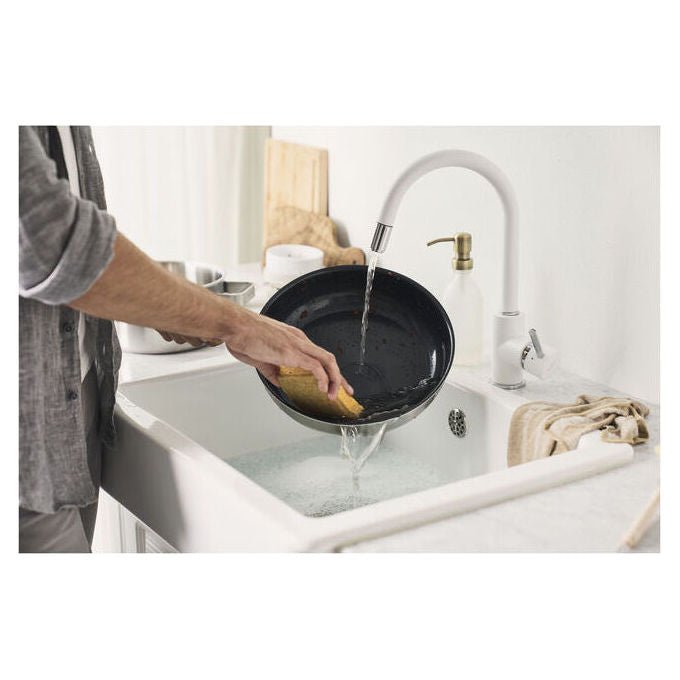 Zwilling 1028816 Pure Padella Multiuso in Acciaio Inox con Rivestimento Ceramico Antiaderente 24 cm colore Nero Grigio