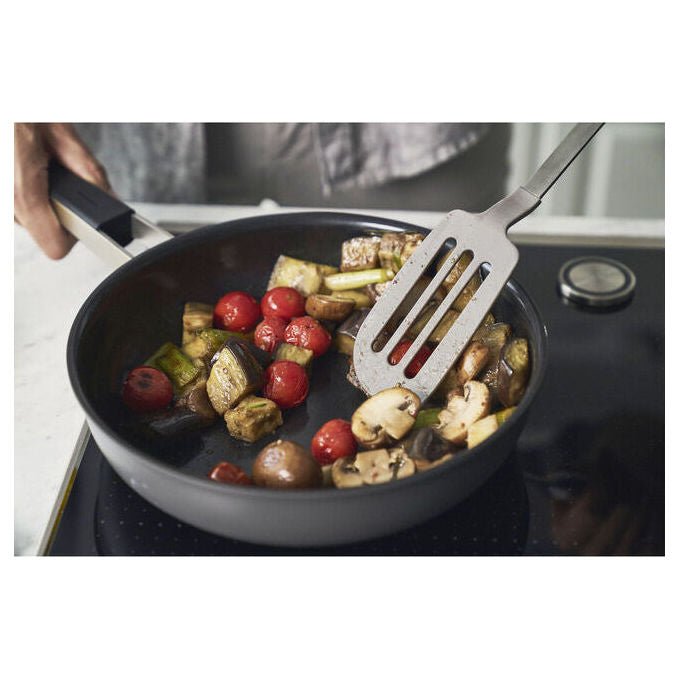Zwilling 1028848 Padella Multiuso in Acciaio Inox con Rivestimento Ceramico Antiaderente Senza PFOA e PFAS colore Nero Grigio