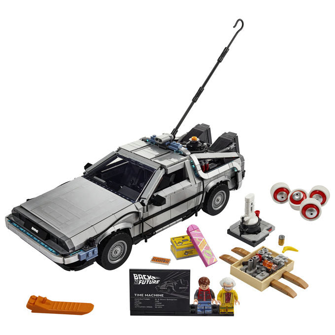 LEGO 10300 Icons Macchina del Tempo Ritorno al Futuro 1872 pezzi 3 versioni colore Nero