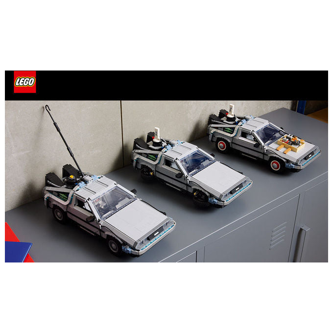 LEGO 10300 Icons Macchina del Tempo Ritorno al Futuro 1872 pezzi 3 versioni colore Nero