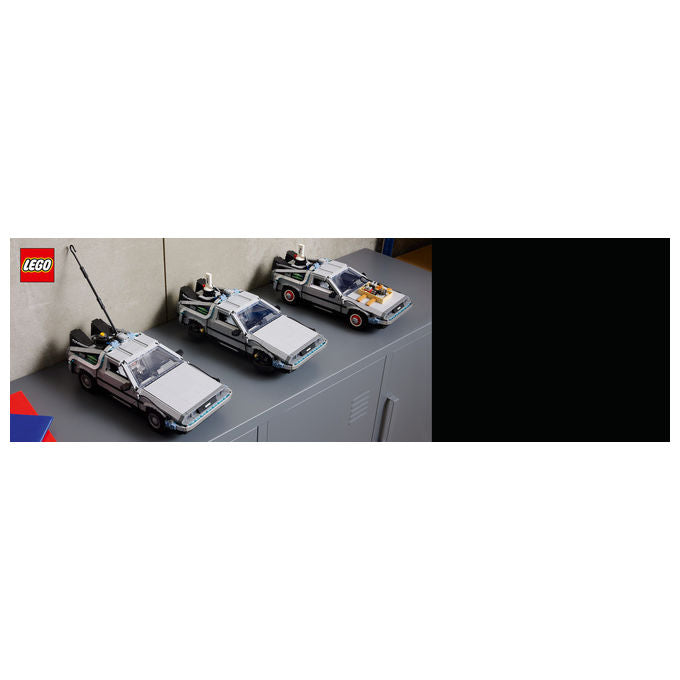 LEGO 10300 Icons Macchina del Tempo Ritorno al Futuro 1872 pezzi 3 versioni colore Nero