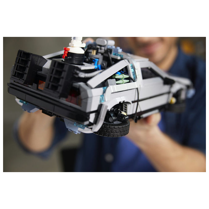 LEGO 10300 Icons Macchina del Tempo Ritorno al Futuro 1872 pezzi 3 versioni colore Nero