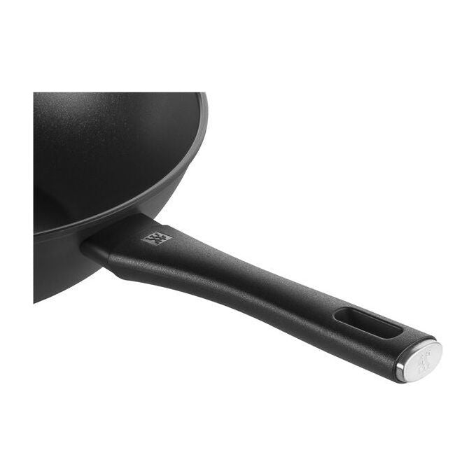 Zwilling 4009839685101 Madura Plus Wok Alluminio Rivestimento Antiaderente CERAFORCE TITANIUM Senza PFAS Adatto a Tutti i Piani Cottura incluso Induzione Fino a 150 °C colore Nero