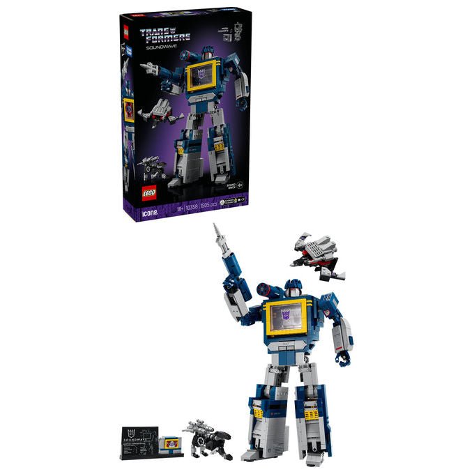 Lego 10358 Icons Set da Costruzione per Adulti con 1505 Pezzi Effetti Sonori e Modalita' Registratore a Cassetta colore Multicolore