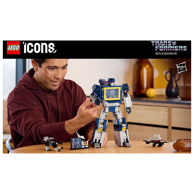 Lego 10358 Icons Set da Costruzione per Adulti con 1505 Pezzi Effetti Sonori e Modalita' Registratore a Cassetta colore Multicolore