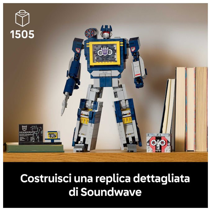 Lego 10358 Icons Set da Costruzione per Adulti con 1505 Pezzi Effetti Sonori e Modalita' Registratore a Cassetta colore Multicolore