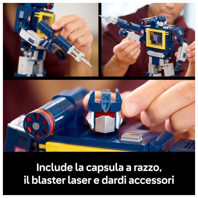 Lego 10358 Icons Set da Costruzione per Adulti con 1505 Pezzi Effetti Sonori e Modalita' Registratore a Cassetta colore Multicolore