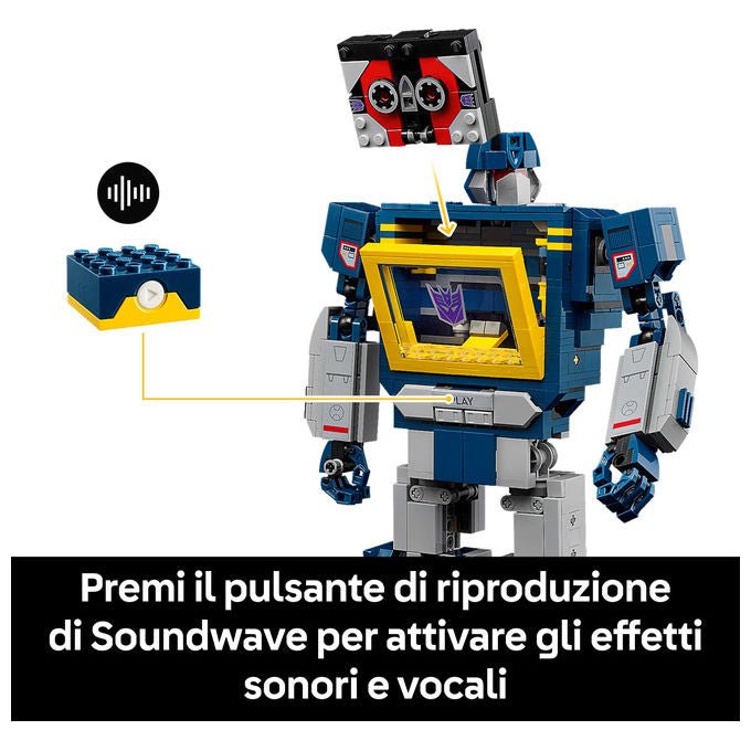Lego 10358 Icons Set da Costruzione per Adulti con 1505 Pezzi Effetti Sonori e Modalita' Registratore a Cassetta colore Multicolore