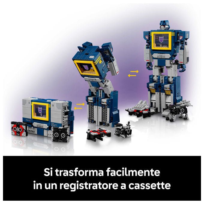 Lego 10358 Icons Set da Costruzione per Adulti con 1505 Pezzi Effetti Sonori e Modalita' Registratore a Cassetta colore Multicolore
