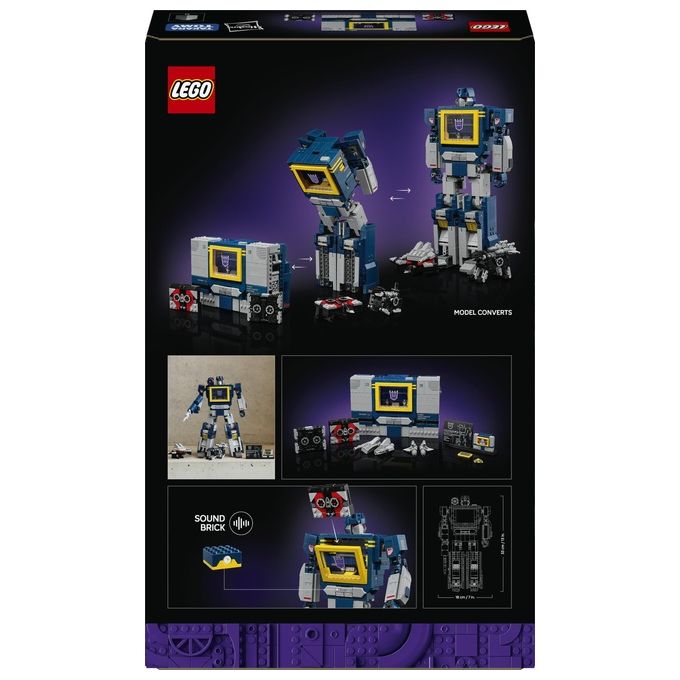 Lego 10358 Icons Set da Costruzione per Adulti con 1505 Pezzi Effetti Sonori e Modalita' Registratore a Cassetta colore Multicolore