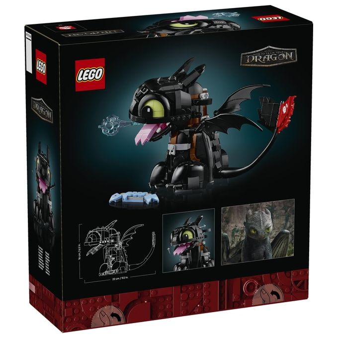LEGO ICONS Dragon Trainer Sdentato Modello da Costruire in Plastica 10375