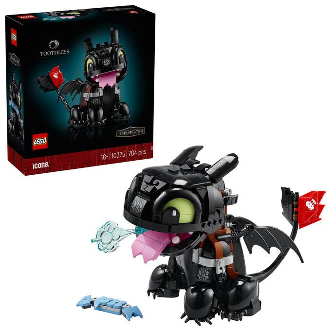 LEGO ICONS Dragon Trainer Sdentato Modello da Costruire in Plastica 10375
