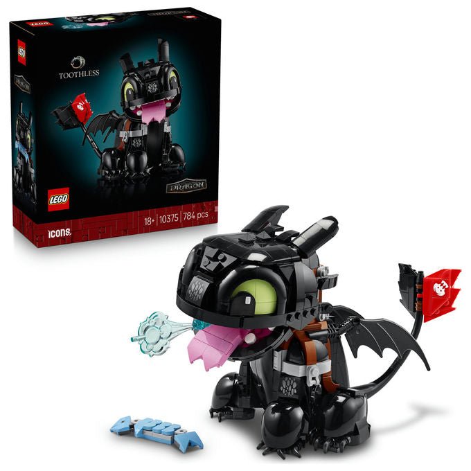 LEGO ICONS Dragon Trainer Sdentato Modello da Costruire in Plastica 10375